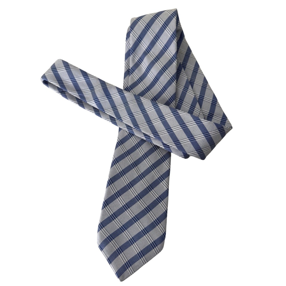 John Varvatos Silk Tie Blue Stripe